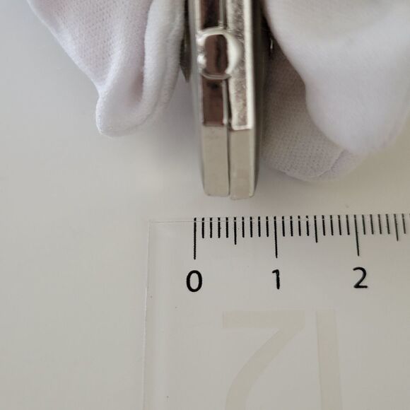 Locket Pendant Geometric Silver Tone Pendant #0394 - Picture 8 of 10